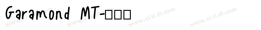 Garamond MT字体转换